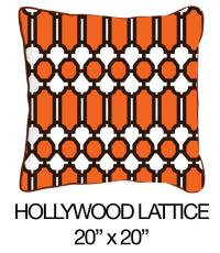 hollywood Lattice Orange/Black